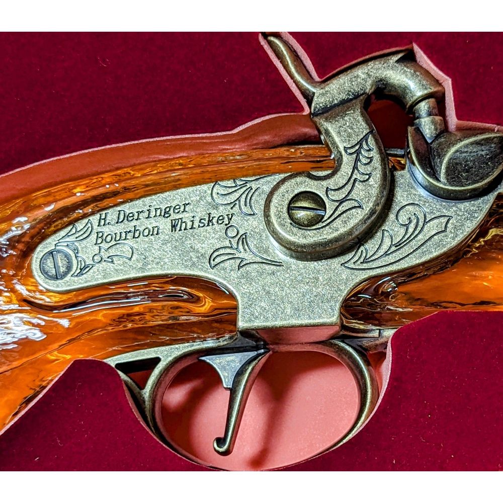 H.Deringer Bourbon Whiskey Pistol Set 2x200 ml – Wooden Cork
