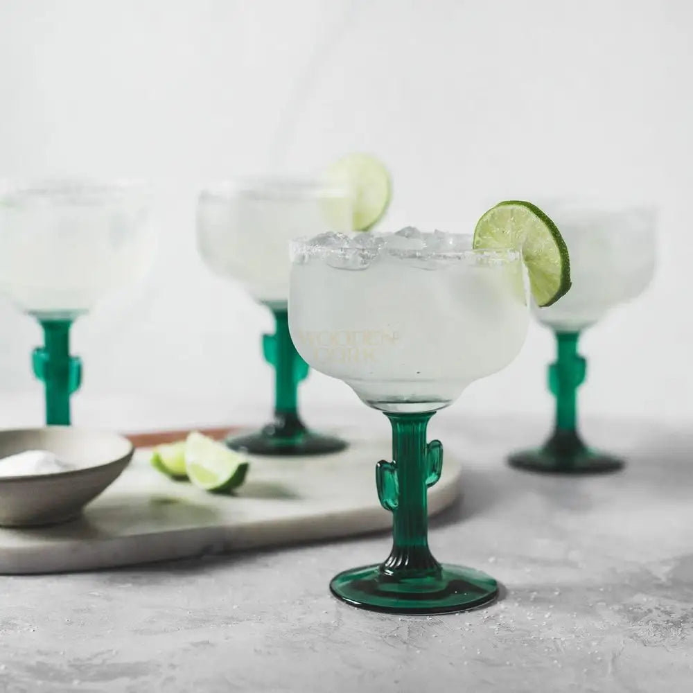 Libbey Cactus Margarita Glasses 16-Ounce Set Of 4 Cocktails And Spirits