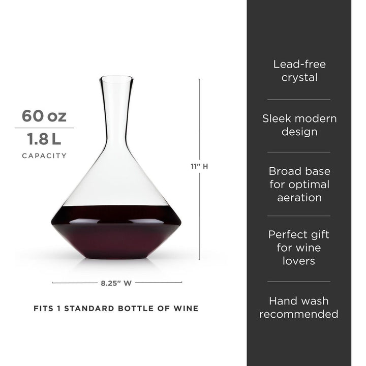 Raye Angled Crystal Wine Decanter