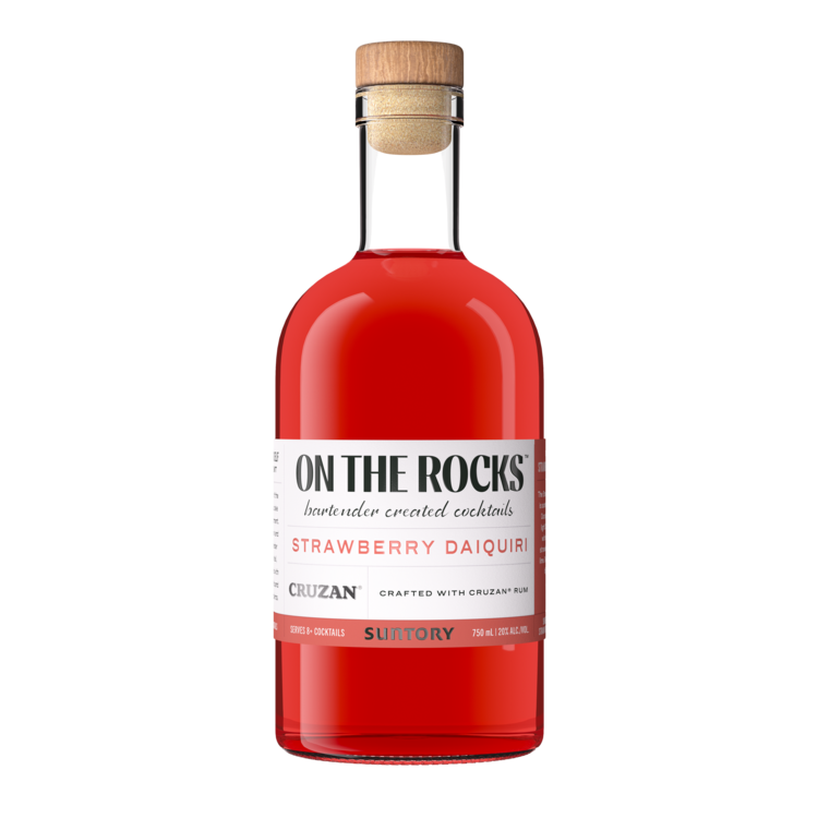 On The Rocks Strawberry Daiquiri with Cruzan Rum 750mL bottle