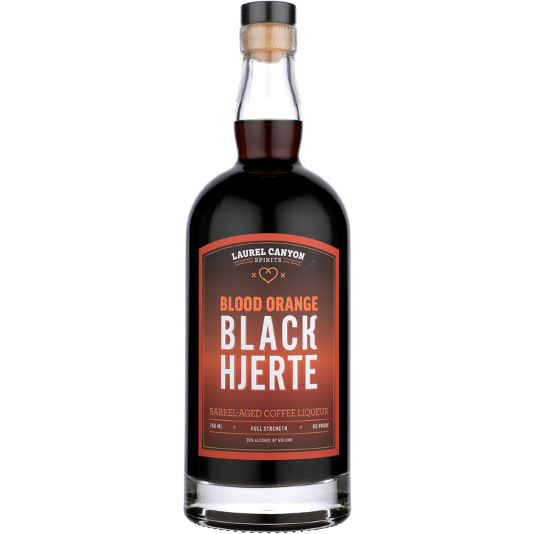 Black Hjerte Barrel Aged Blood Orange Coffee Liqueur 750mL bottle