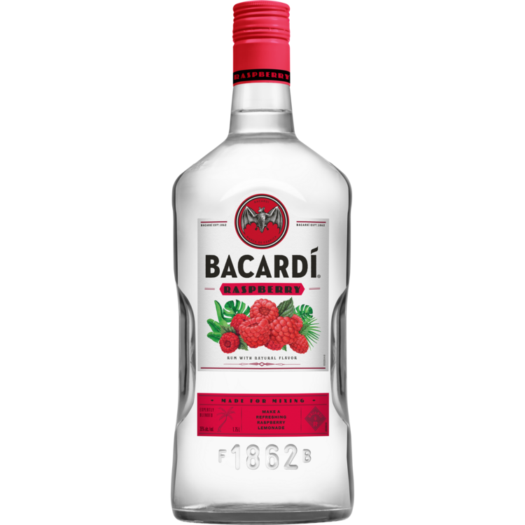 Bacardi Raspberry Flavored Rum 1.75L bottle