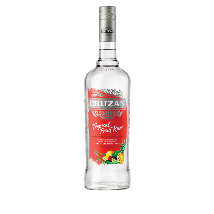 Cruzan Tropical Fruit Flavored Rum 750mL bottle