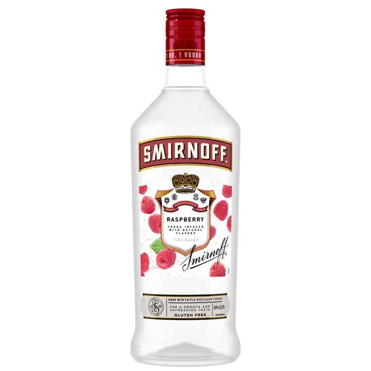 Smirnoff Raspberry Flavored Vodka 1.75L bottle