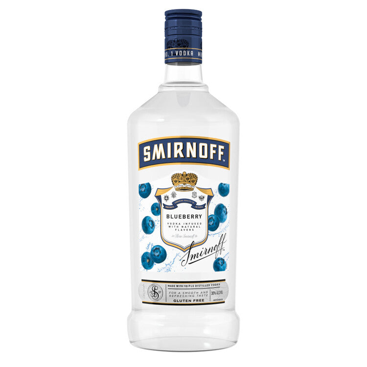 Smirnoff Blueberry Flavored Vodka 1.75L bottle