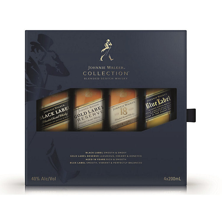 Johnnie Walker Collection 200ml Gift Pack | Black Label Gold Label