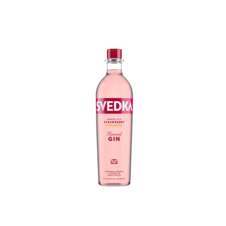 Svedka Modern Style Strawberry Pineapple Gin 750mL bottle