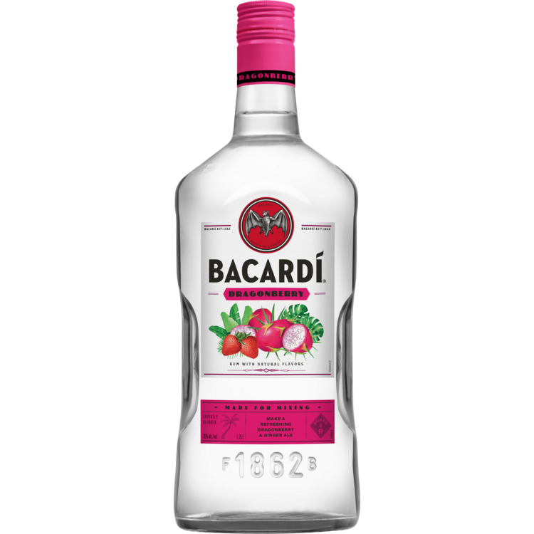 Bacardi Dragon Berry Flavored Rum 1.75L bottle