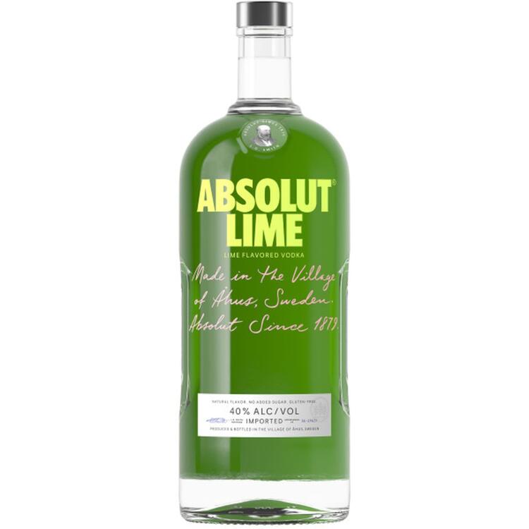 Absolut Lime Flavored Vodka 1.75L bottle