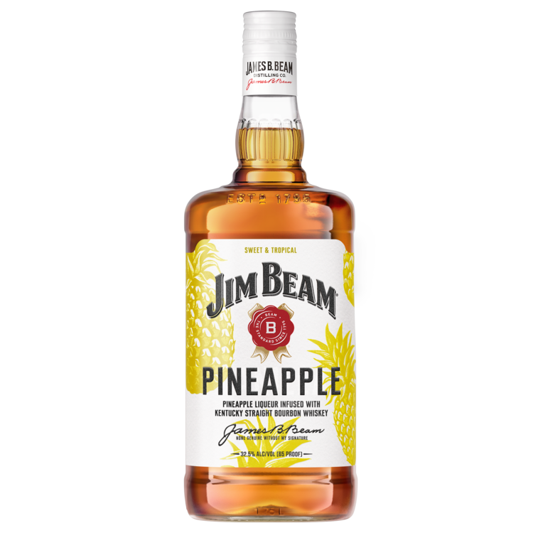 Jim Beam Pineapple Bourbon Whiskey Liqueur 1.75L bottle