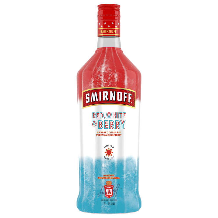 Smirnoff Red White & Berry Flavored Vodka 1.75L bottle
