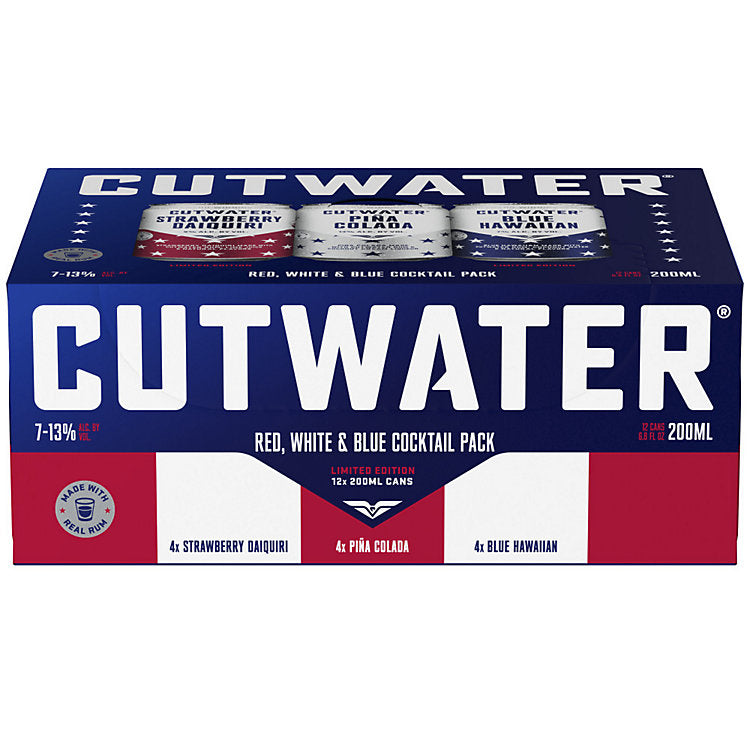 Cutwater Red, White & Blue Variety 12 Pack
