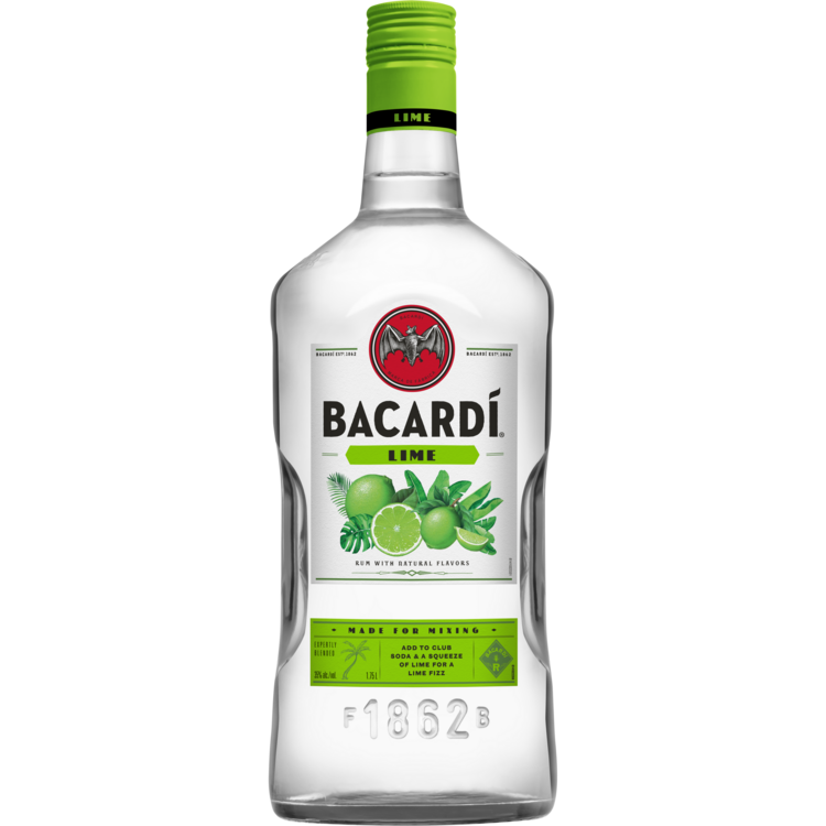 Bacardi Lime Flavored Rum 1.75L bottle