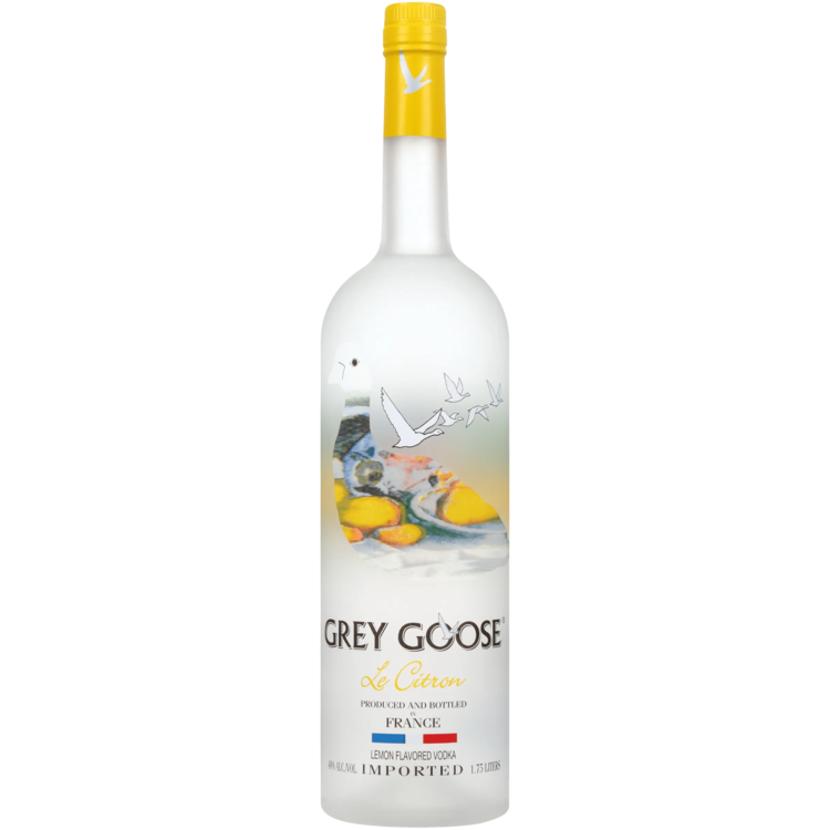Grey Goose Le Citron Flavored Vodka 1.75L bottle