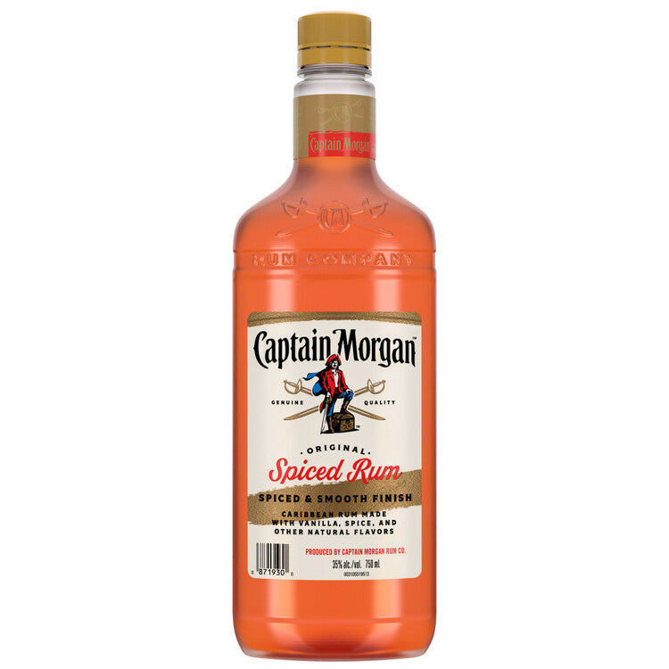 Captain Morgan Original Spiced Rum Real Madagascar Vanilla 750mL bottle