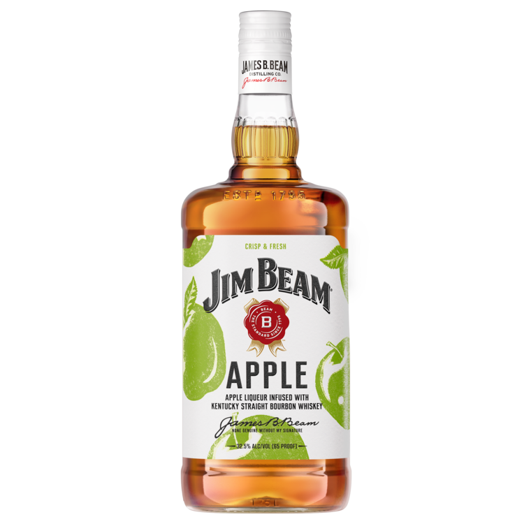 Jim Beam Apple Flavored Whiskey 1.75L bottle