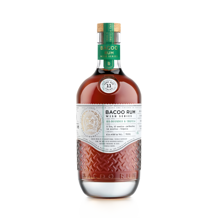 Bacoo 11 Year Tequila Cask Wish Series Rum 700mL bottle