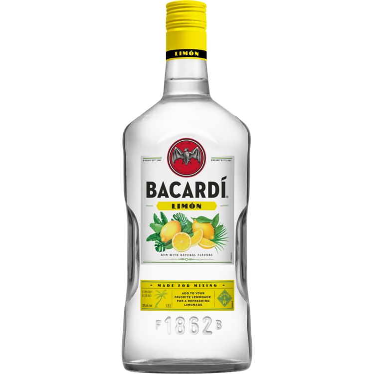 Bacardi Limon Citrus Flavored Rum 1.75L bottle
