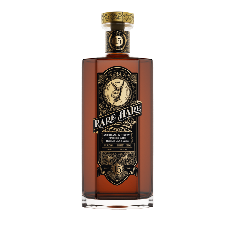 Rare Hare American Whiskey 15 Year French Oak Staves 700mL bottle
