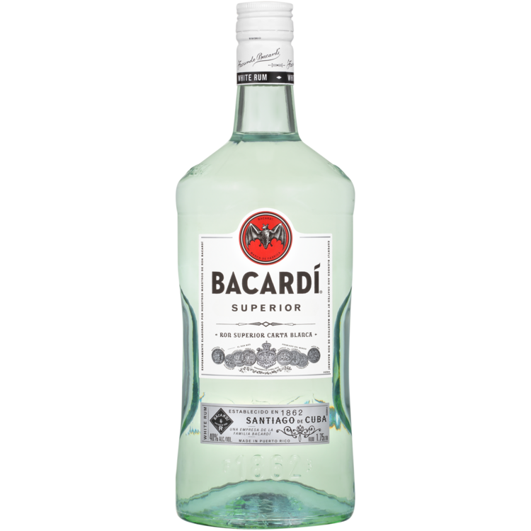Bacardi Superior Light Rum 1.75L bottle