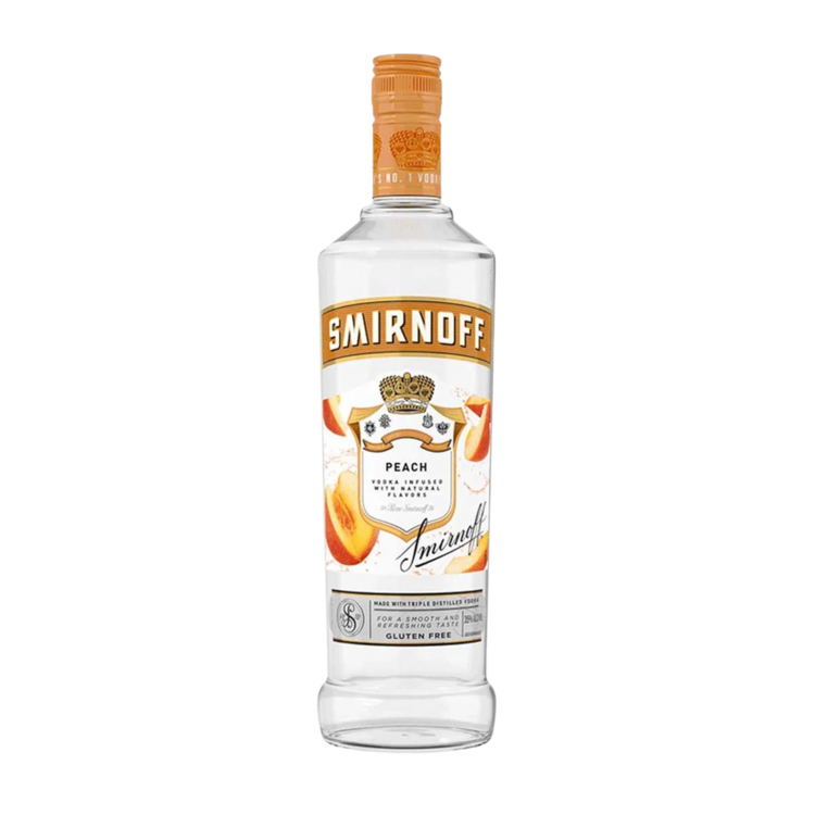 Smirnoff Peach Flavored Vodka 750mL bottle