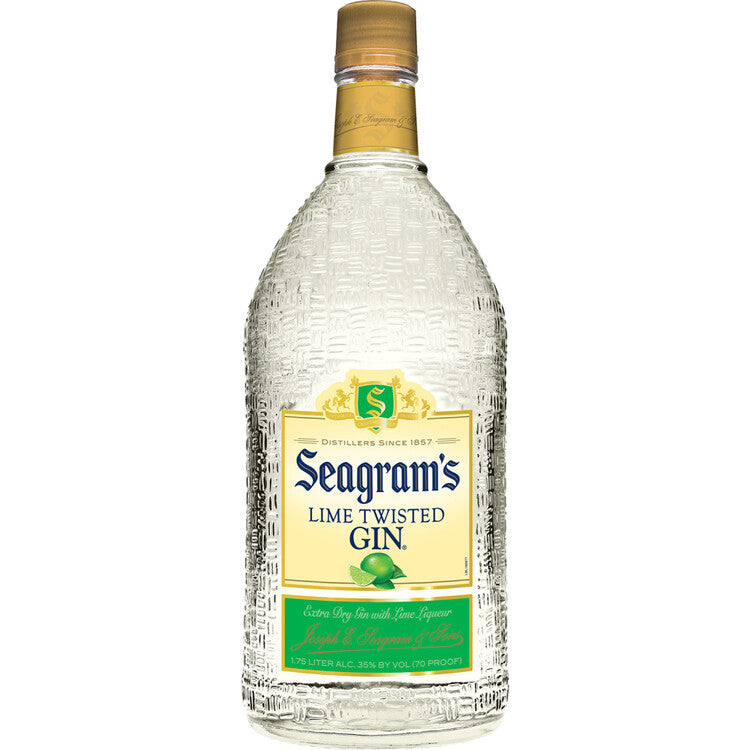 Seagram's Twisted Lime Flavored Gin 1.75L bottle
