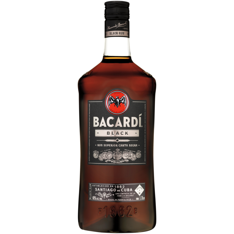 Bacardi Black Rum 1.75L bottle