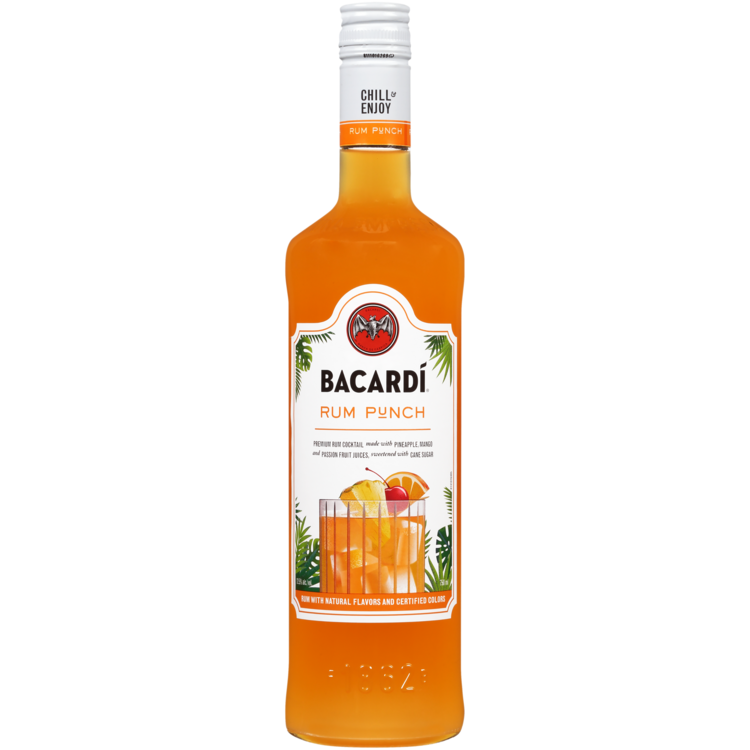 Bacardi Rum Punch Classic Cocktails 750mL bottle