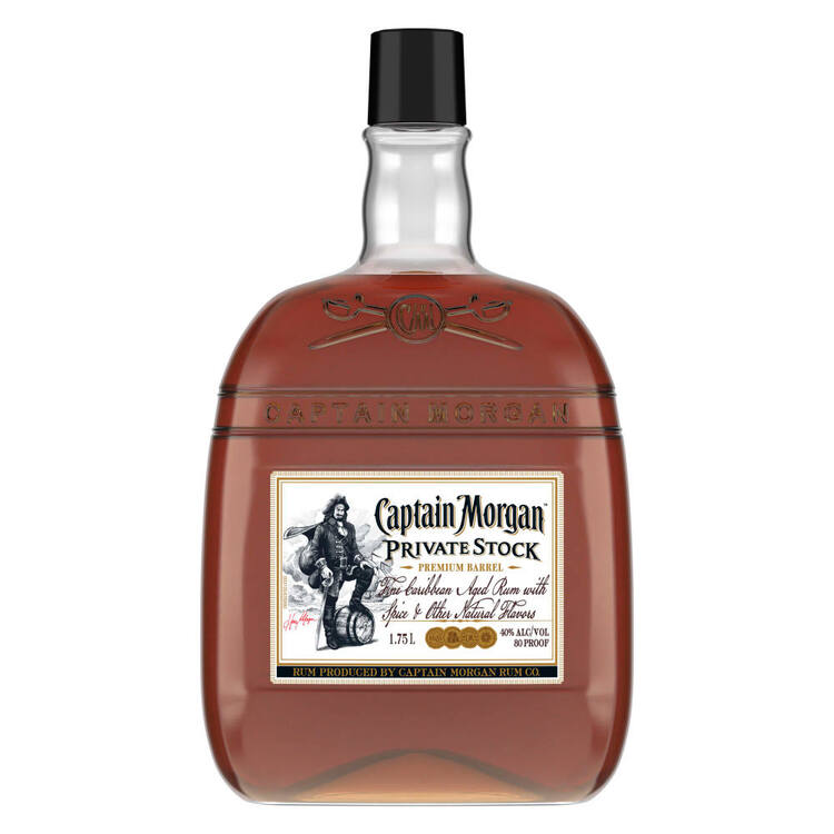 Captain Morgan Private Stock Rum 1.75L bottle