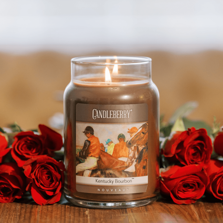 The Candleberry® Co. NOUVEAU™ - Kentucky Bourbon®, Large Jar Candle