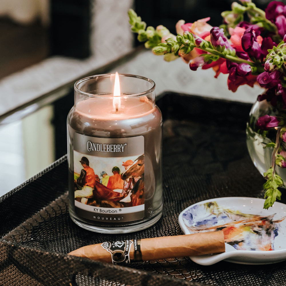 The Candleberry® Co. NOUVEAU™ - Kentucky Bourbon®, Large Jar Candle