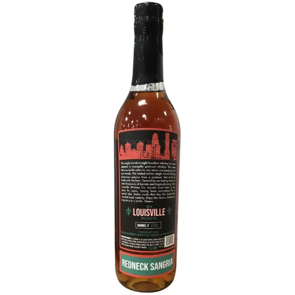 Nulu New Louisville Whiskey Co. 8 Year Bourbon ’REDNECK SANGRIA’ 133 Proof Bourbon