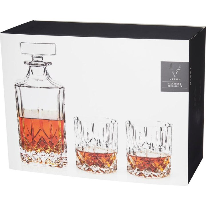 Admiral Crystal Decanter and Tumbler Set