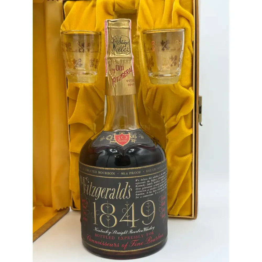 Old Fitzgerald 1849 10 Year Old Bourbon 750ml Stitzel-Weller Velvet Gift Set with Glasses