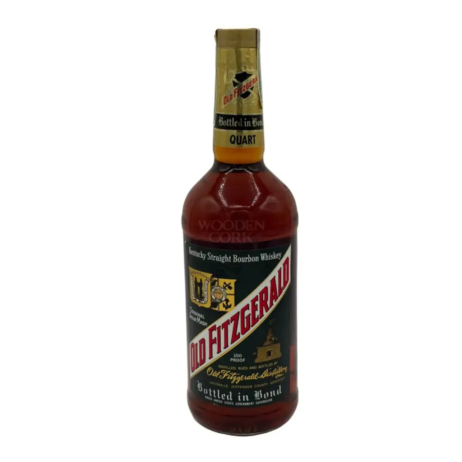Old Fitzgerald Bottled-in-Bond Bourbon Quart Stitzel-Weller Made in Spring 1973 Bottled in Fall 1979