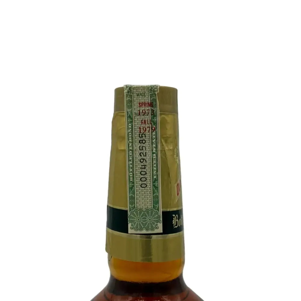 Old Fitzgerald Bottled-in-Bond Bourbon Quart Stitzel-Weller Made in Spring 1973 Bottled in Fall 1979