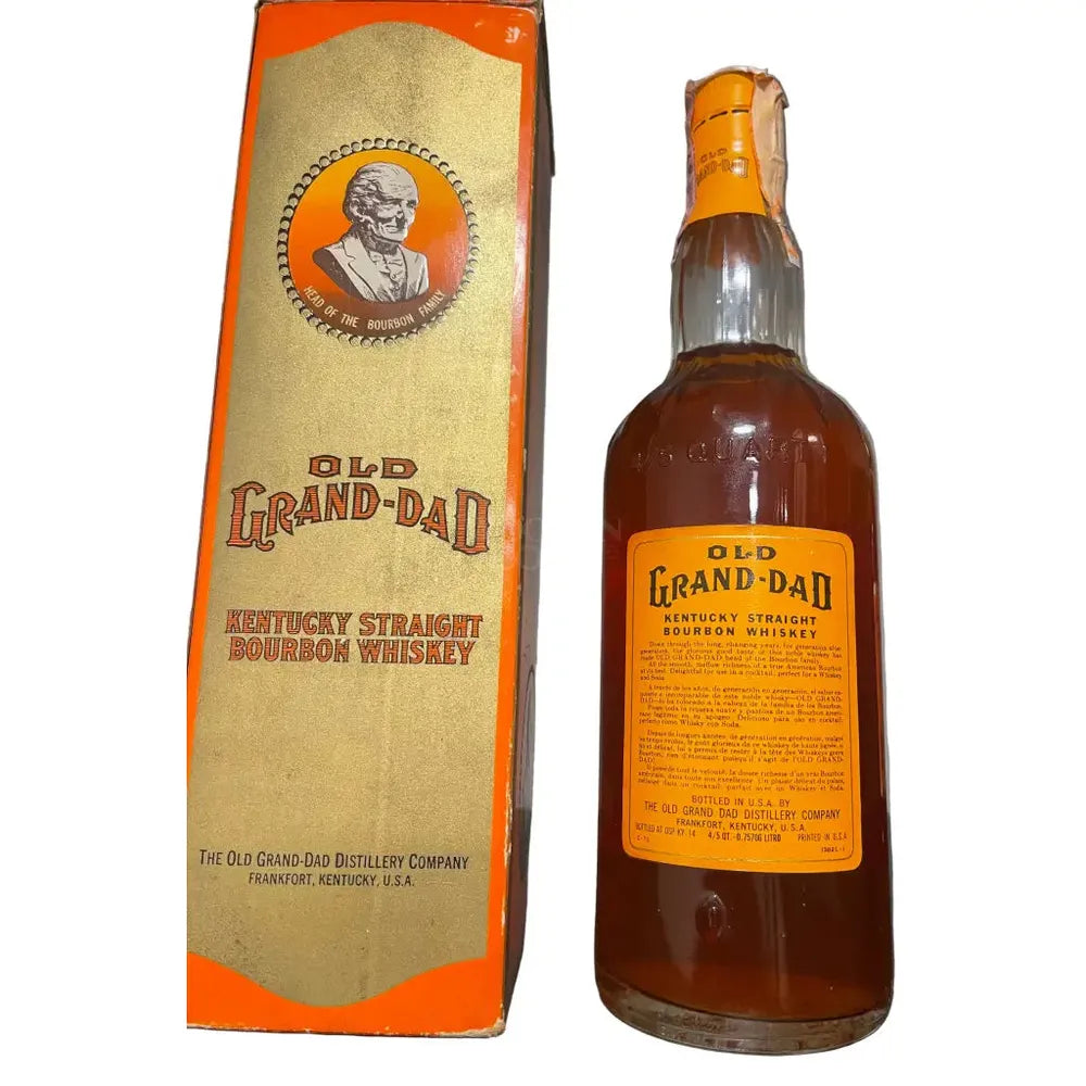 Old Grand Dad 1971 Italian Import Bourbon 86 Proof Bourbon