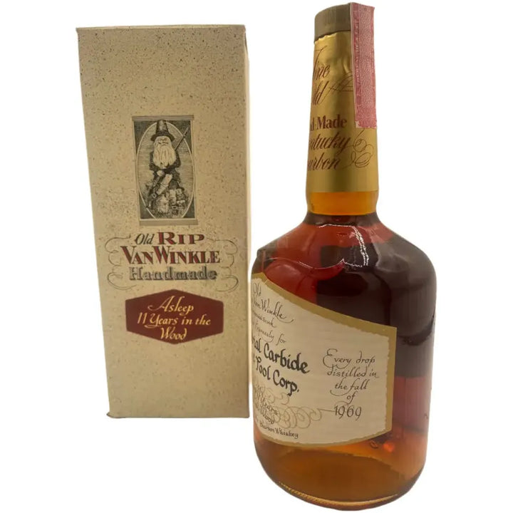 Old Rip Van Winkle 11 Year Bourbon 90.4 Proof Distilled 1969 Bottled 1980 Whiskey