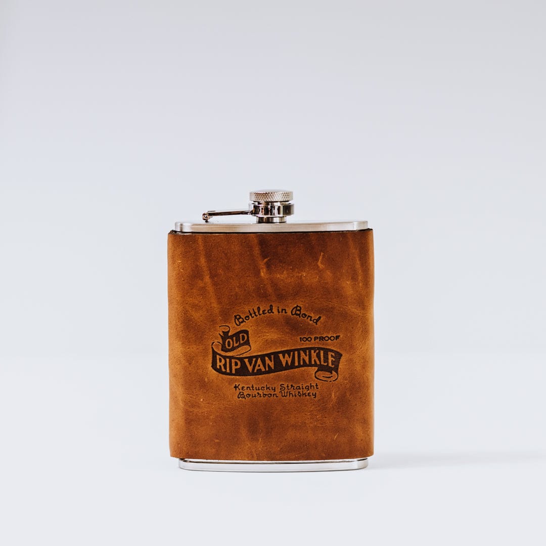 Old Rip Van Winkle Leather Wrapped Flask