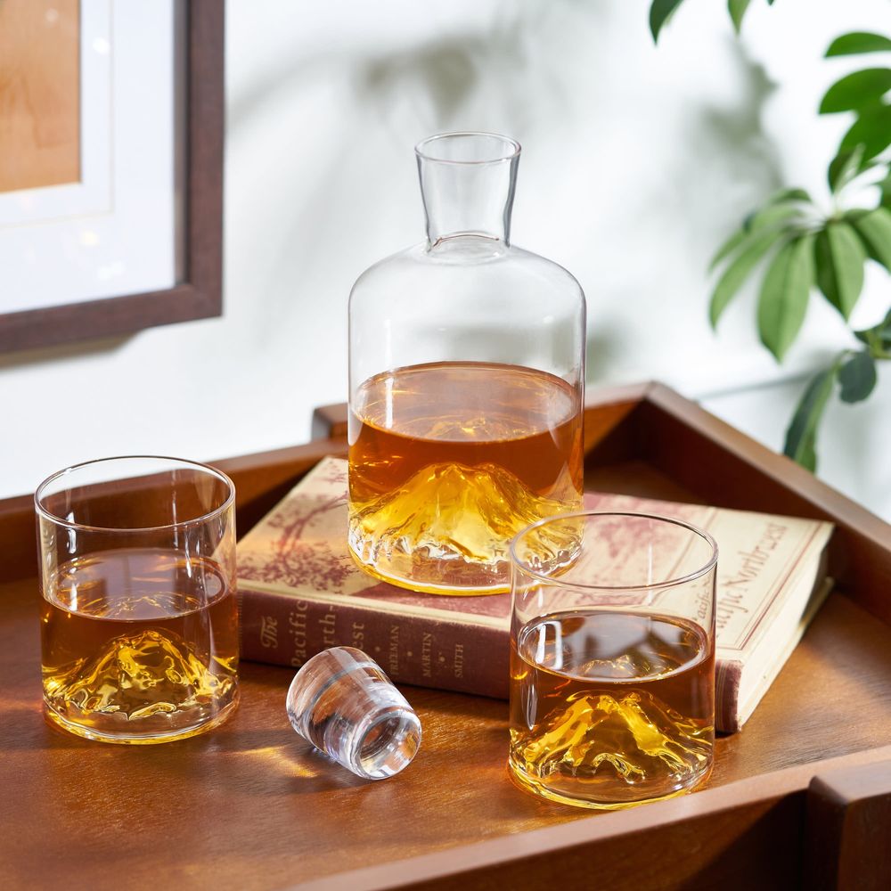 Mountain Crystal Liquor Decanter