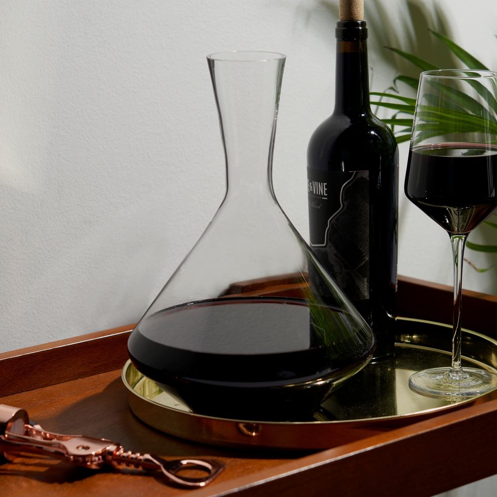 Raye Angled Crystal Wine Decanter