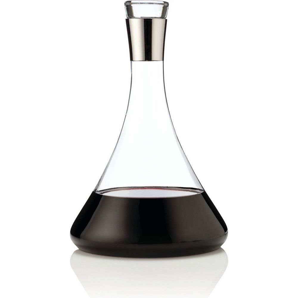 Irving Chrome-Rimmed Crystal Decanter