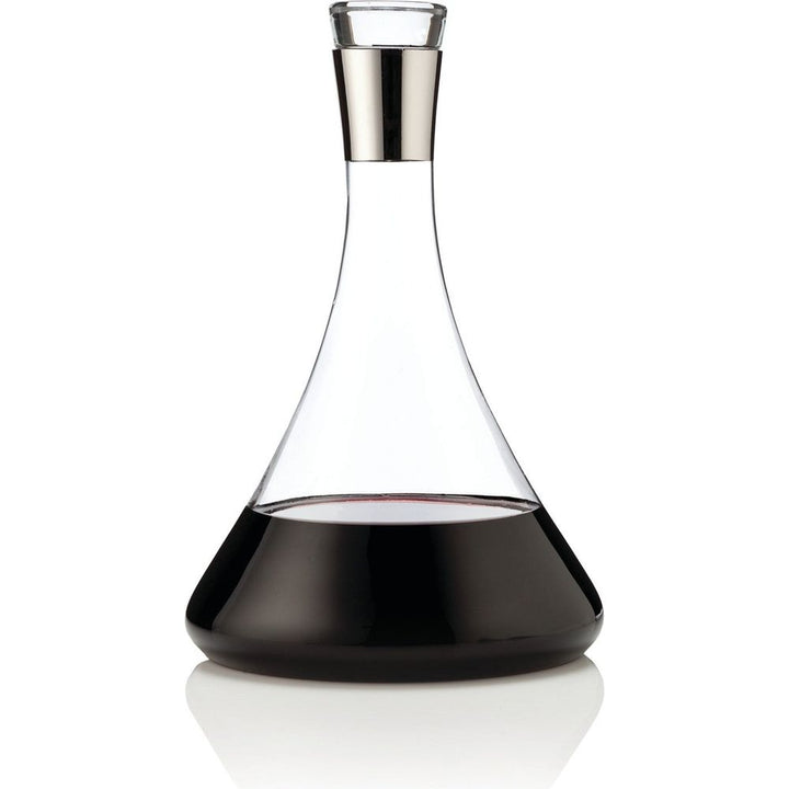 Irving Chrome-Rimmed Crystal Decanter