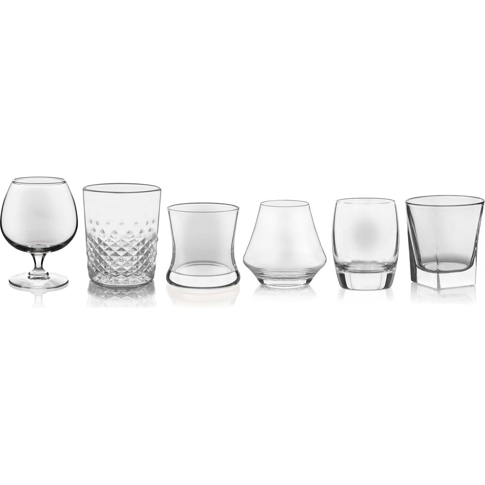 Libbey Craft Spirits Assorted Drinkware Glasses, Set of 6