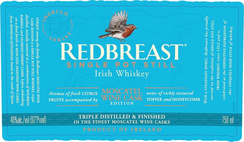 Redbreast Moscatel Wine Cask Limited Edition Irish Whiskey