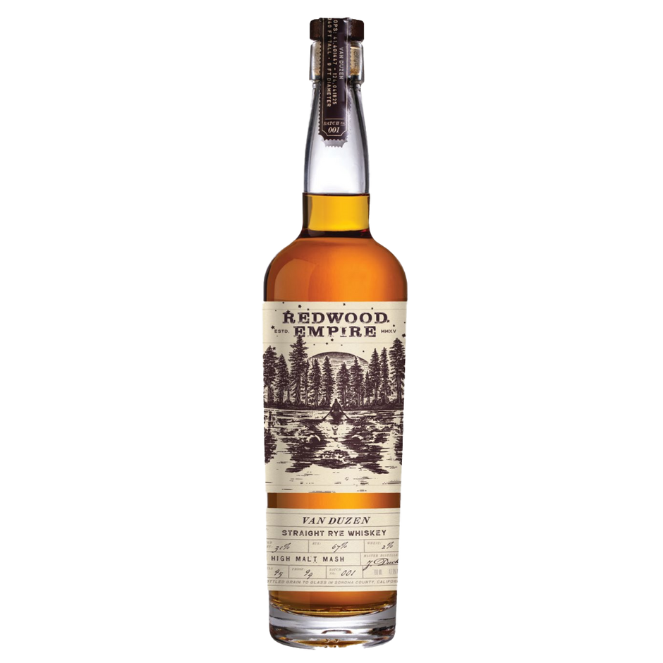 Redwood Empire Van Duzen Straight Rye Whiskey 750mL