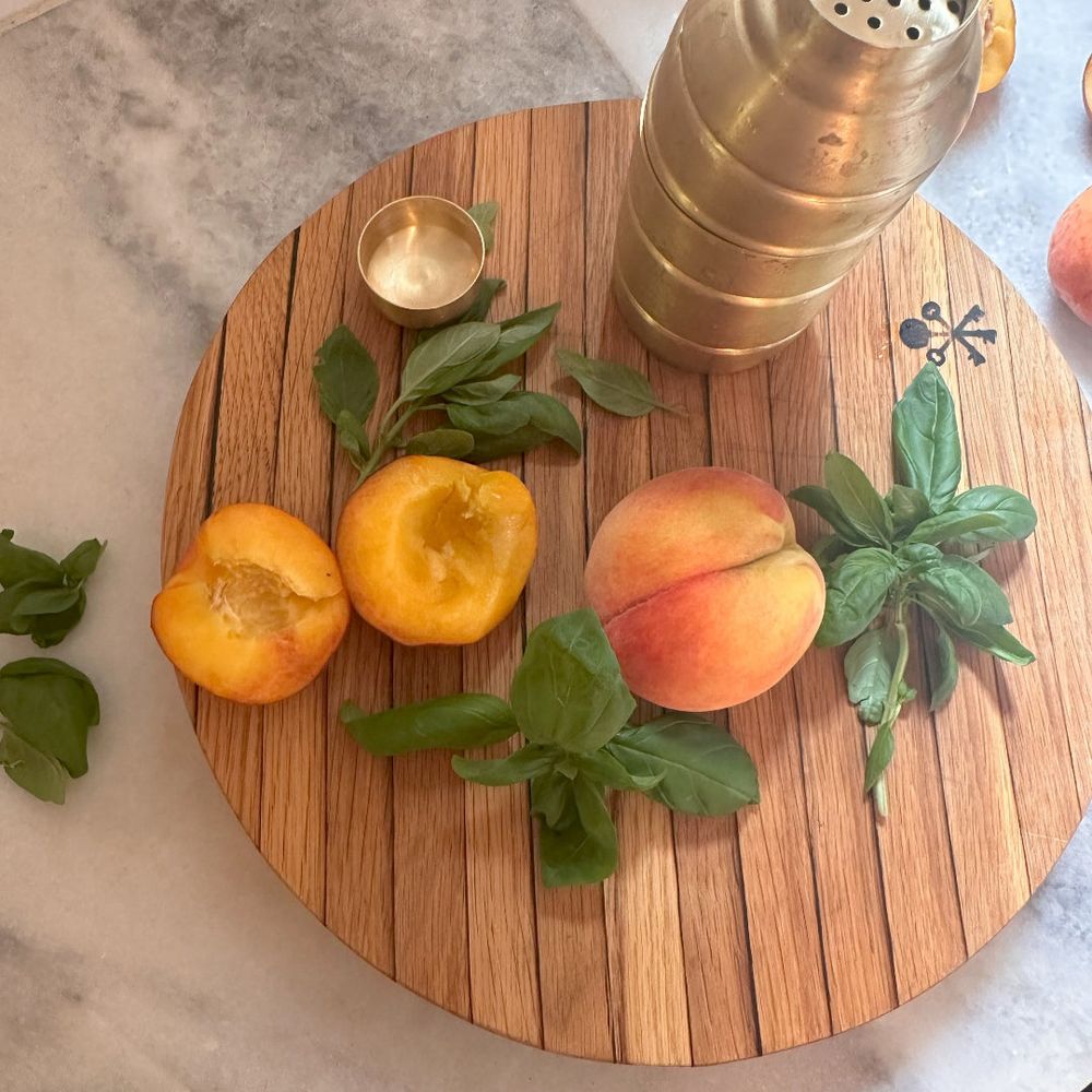 Bourbon Barrel Stave Cutting Board: Round - Thumbnail 5
