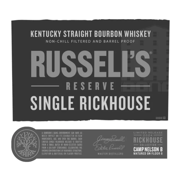 Russell’s Reserve Single Rickhouse 2024 Camp Nelson B Bourbon Whiskey