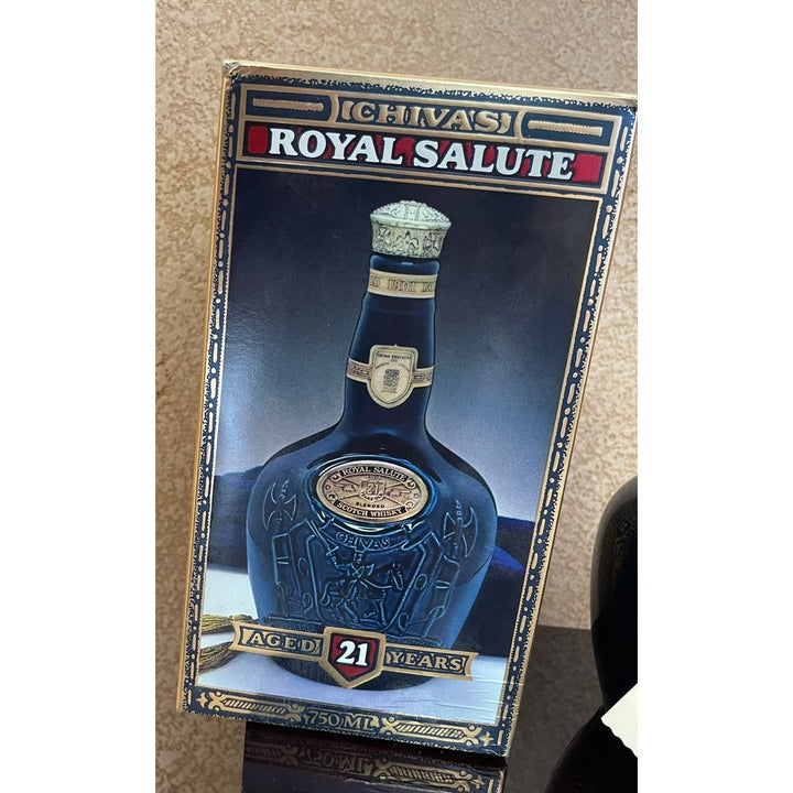 Royal Salute 21 Year Blended Scotch Whisky (tax stamp, original box, tag and pouch)