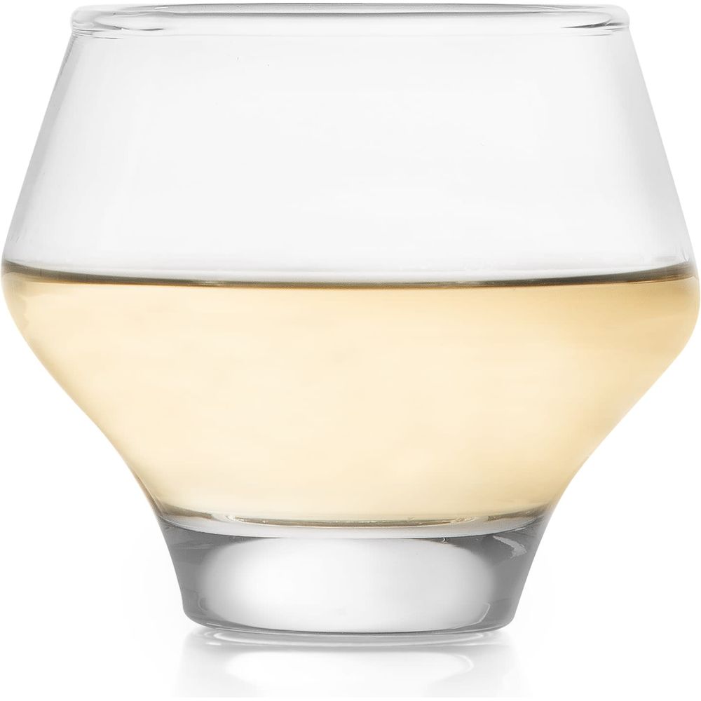 Libbey Mezcal All Purpose Stemless Stackable Spirits Glasses, 12.6-ounce, Set of 4